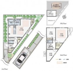 ■JR常磐線「金町」駅　バス15分　「水元五丁目」バス停　徒歩5分
■3LDK+屋上テラス
■浴室テレビ・ミストサウナ・浄水機能付タッチレス水栓などの設備充実