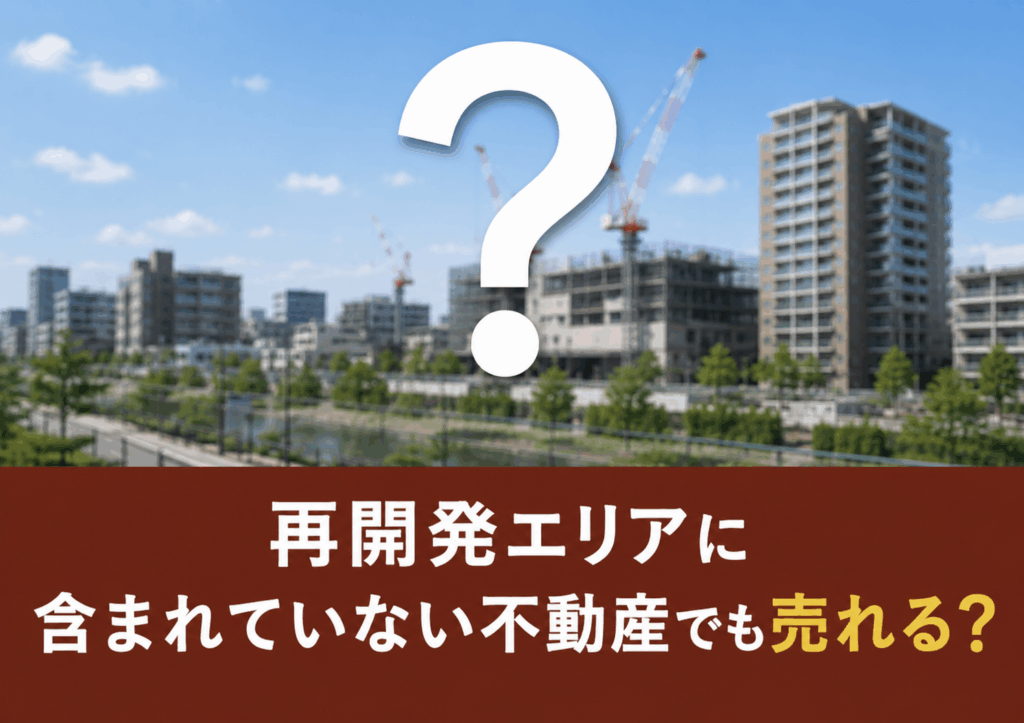 再開発エリアに含まれていない不動産でも売れる？