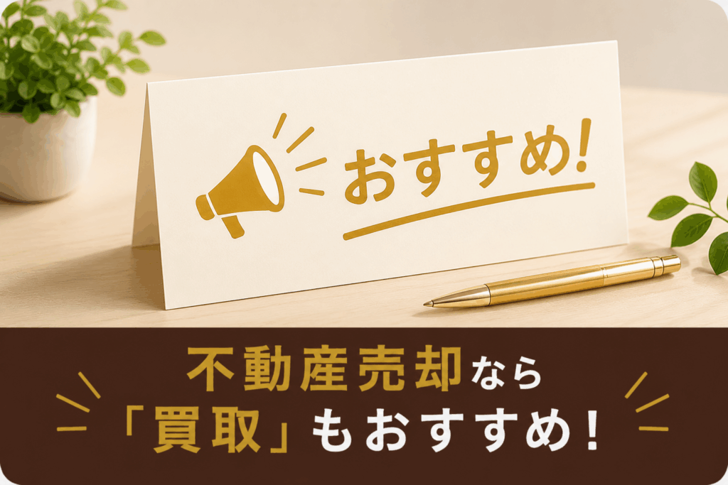 不動産売却なら「買取」もおすすめ！