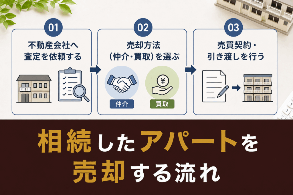 相続したアパートを売却する流れ