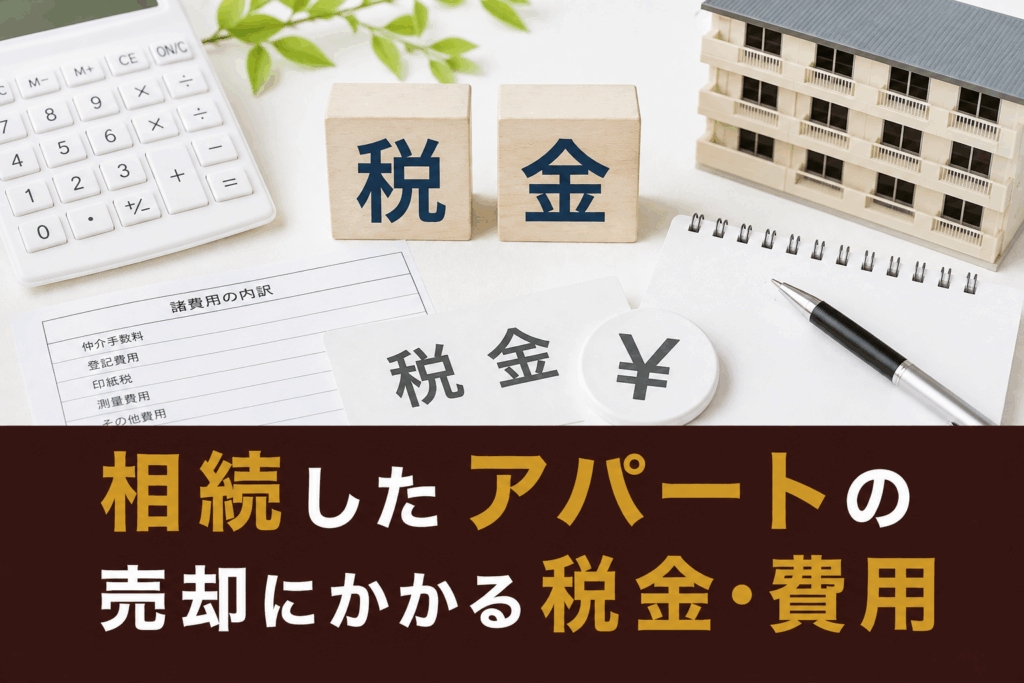 相続したアパートの売却にかかる税金・費用
