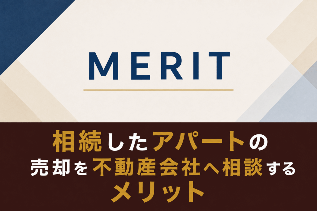 相続したアパートの売却を不動産会社へ相談するメリット