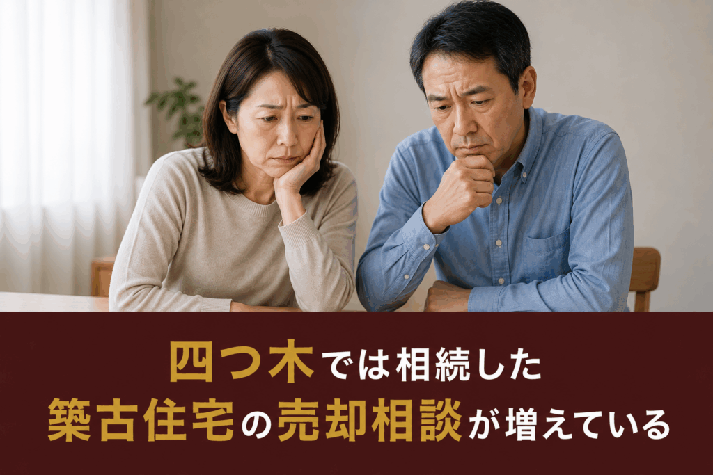 四つ木では相続した築古住宅の売却相談が増えている