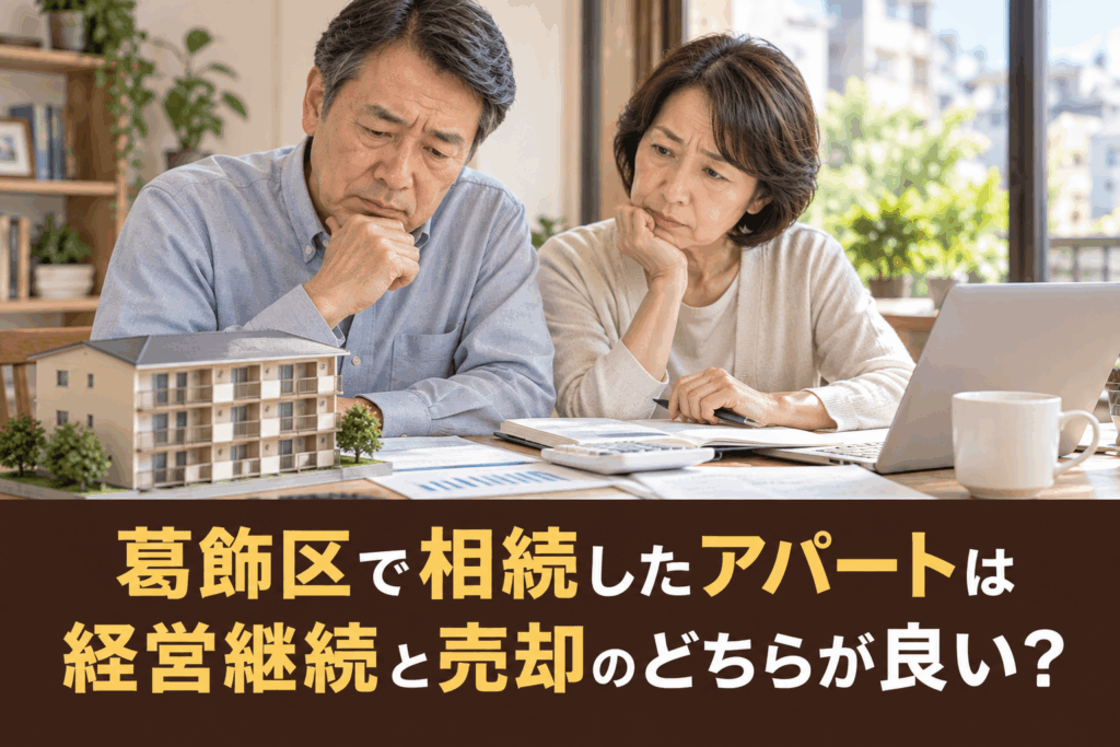 葛飾区で相続したアパートは経営継続と売却のどちらが良い?