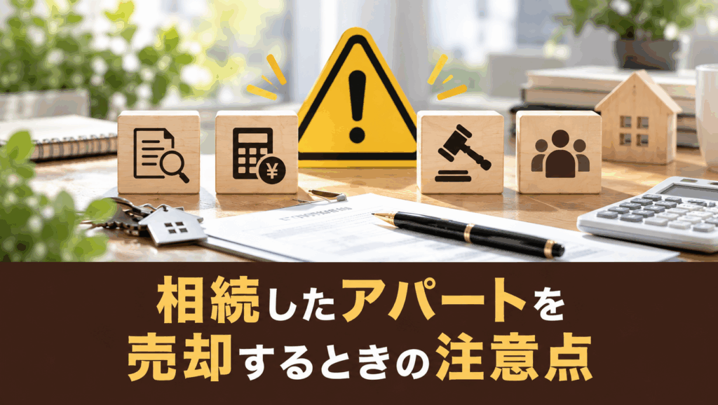 相続したアパートを売却するときの注意点