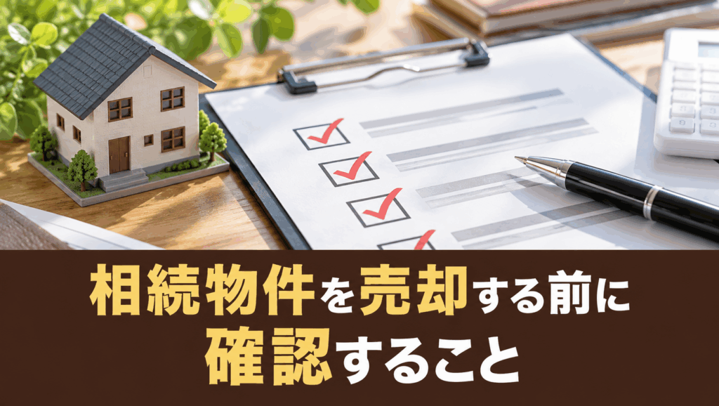 相続物件を売却する前に確認すること